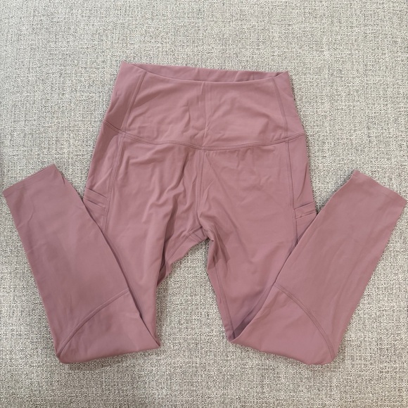 Tavi Pants - NWOT Tavi High Waisted 7/8th Legging with Mesh Panels in Wisteria Mauve Pink